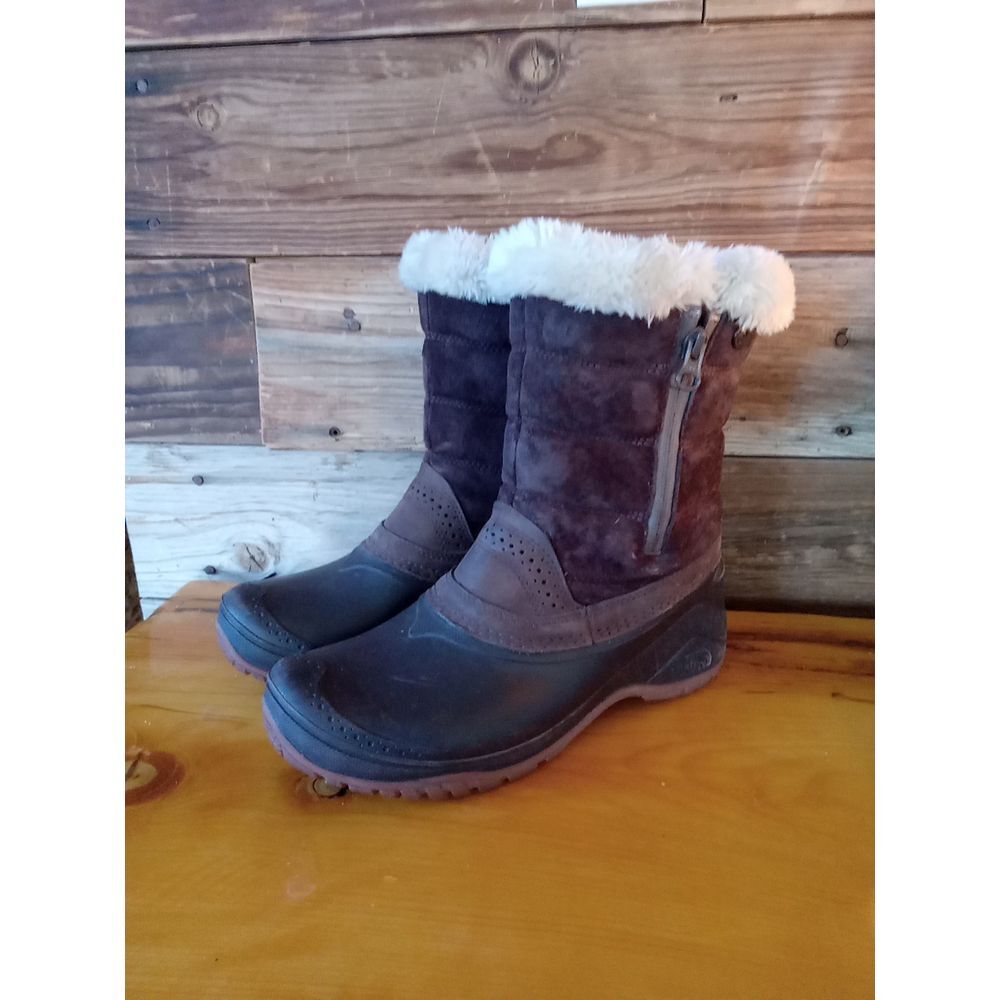Womens Northface icepick boots sz 7 faux fur shellista III pac boot